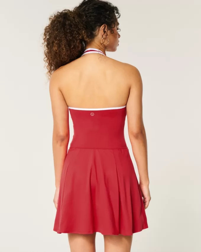 Gilly Hicks Active Pleated Halter Dress,Gilly Hicks Active Pleated Halter Dress
