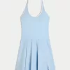 Gilly Hicks Active Pleated Halter Dress,Gilly Hicks Active Pleated Halter Dress