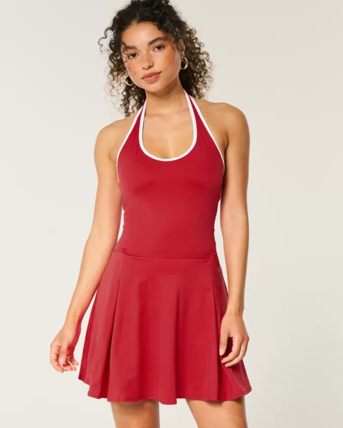 Gilly Hicks Active Pleated Halter Dress,Gilly Hicks Active Pleated Halter Dress