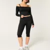 Gilly Hicks Active Recharge Foldover Waist Capri Pants,Gilly Hicks Active Recharge Foldover Waist Capri Pants