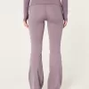 Gilly Hicks Active Recharge Foldover Waist Flare Pants,Gilly Hicks Active Recharge Foldover Waist Flare Pants