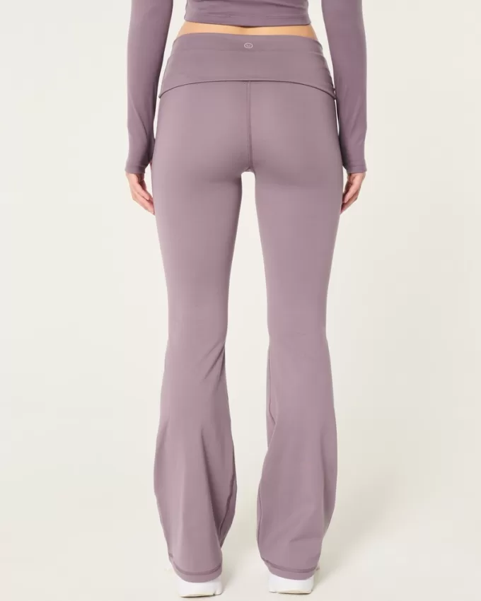 Gilly Hicks Active Recharge Foldover Waist Flare Pants,Gilly Hicks Active Recharge Foldover Waist Flare Pants