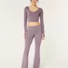 Gilly Hicks Active Recharge Foldover Waist Flare Pants,Gilly Hicks Active Recharge Foldover Waist Flare Pants