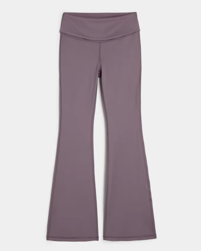 Gilly Hicks Active Recharge Foldover Waist Flare Pants,Gilly Hicks Active Recharge Foldover Waist Flare Pants