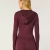 Gilly Hicks Active Recharge Hooded Crop Zip-Up Top,Gilly Hicks Active Recharge Hooded Crop Zip-Up Top
