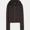 Gilly Hicks Active Recharge Hooded Crop Zip-Up Top,Gilly Hicks Active Recharge Hooded Crop Zip-Up Top