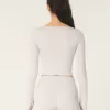 Gilly Hicks Active Recharge Long-Sleeve Plunge Top,Gilly Hicks Active Recharge Long-Sleeve Plunge Top Gilly Hicks Active Recharge Long-Sleeve Plunge Top,Gilly Hicks Active Recharge Long-Sleeve Plunge Top