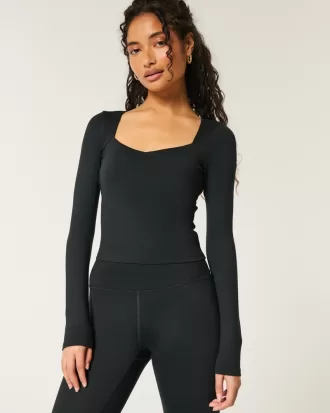 Gilly Hicks Active Recharge Ruched Sweetheart Top,Gilly Hicks Active Recharge Ruched Sweetheart Top
