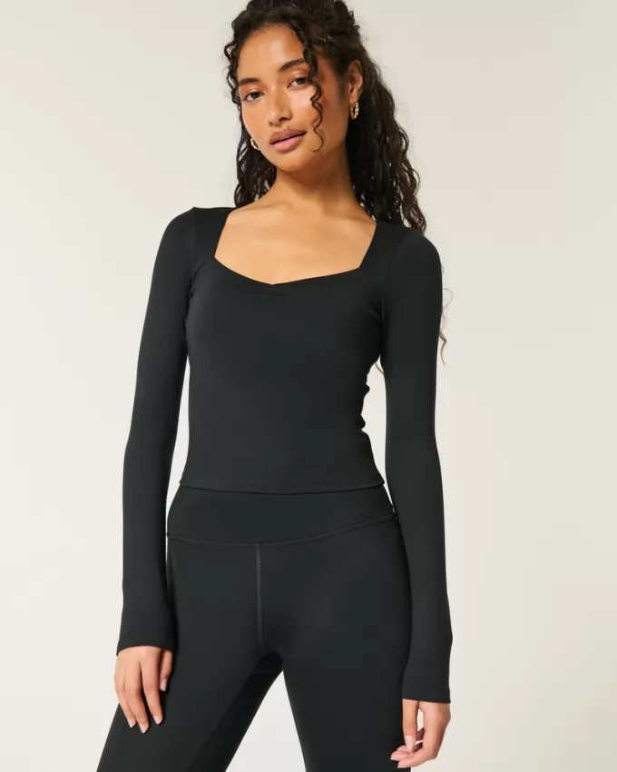 Gilly Hicks Active Recharge Ruched Sweetheart Top,Gilly Hicks Active Recharge Ruched Sweetheart Top