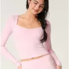 Gilly Hicks Active Recharge Ruched Sweetheart Top,Gilly Hicks Active Recharge Ruched Sweetheart Top