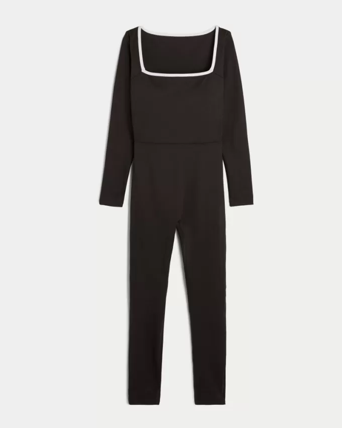 Gilly Hicks Active Recharge Square-Neck Onesie,Gilly Hicks Active Recharge Square-Neck Onesie