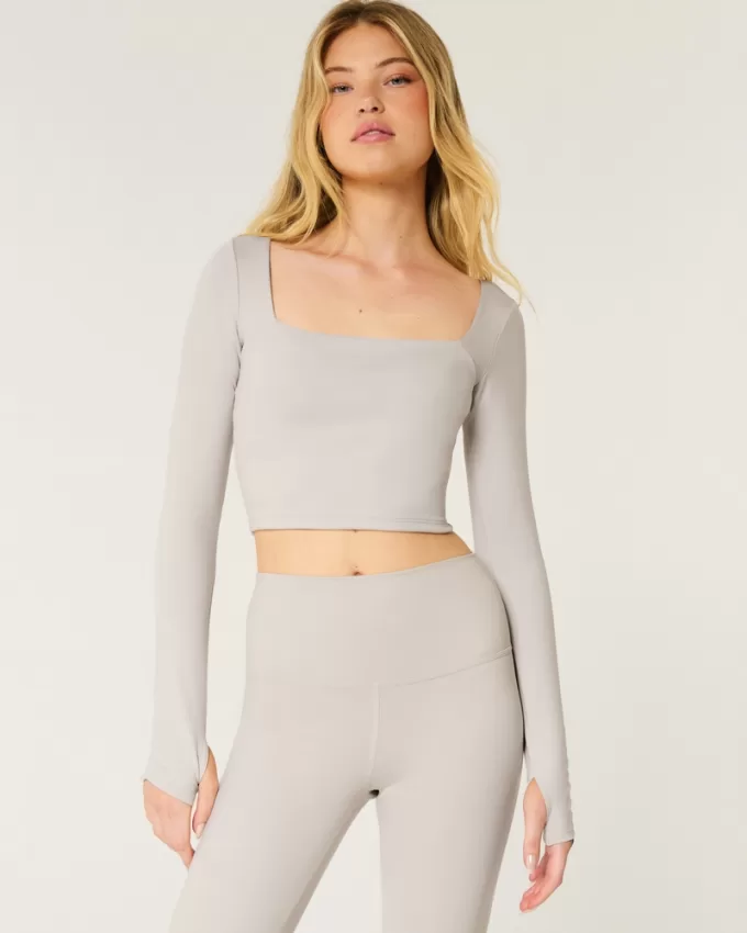 Gilly Hicks Active Recharge Square-Neck Top,Gilly Hicks Active Recharge Square-Neck Top Gilly Hicks Active Recharge Square-Neck Top,Gilly Hicks Active Recharge Square-Neck Top