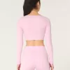 Gilly Hicks Active Recharge Ultra-Crop Long-Sleeve Top,Gilly Hicks Active Recharge Ultra-Crop Long-Sleeve Top