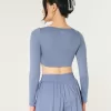 Gilly Hicks Active Recharge Ultra-Crop Long-Sleeve Top,Gilly Hicks Active Recharge Ultra-Crop Long-Sleeve Top