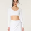 Gilly Hicks Active Recharge Ultra-Crop Plunge Top,Gilly Hicks Active Recharge Ultra-Crop Plunge Top