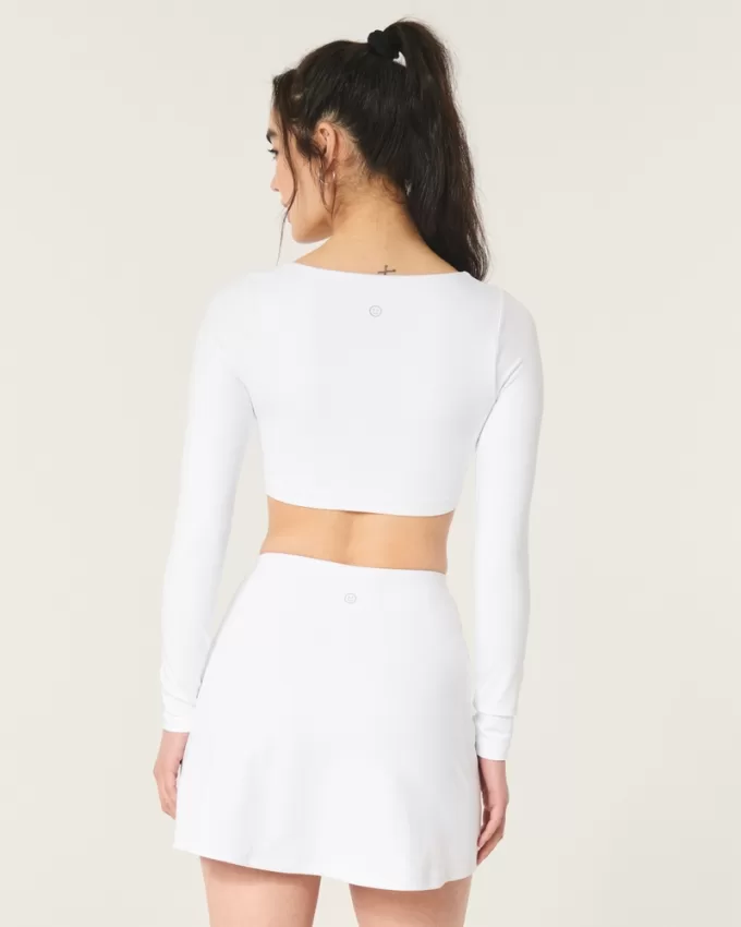 Gilly Hicks Active Recharge Ultra-Crop Plunge Top,Gilly Hicks Active Recharge Ultra-Crop Plunge Top