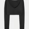 Gilly Hicks Active Recharge Ultra-Crop Plunge Top,Gilly Hicks Active Recharge Ultra-Crop Plunge Top