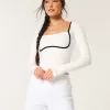 Gilly Hicks Active Recharge Under-Bust Long-Sleeve Top,Gilly Hicks Active Recharge Under-Bust Long-Sleeve Top