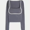 Gilly Hicks Active Recharge Under-Bust Long-Sleeve Top,Gilly Hicks Active Recharge Under-Bust Long-Sleeve Top Gilly Hicks Active Recharge Under-Bust Long-Sleeve Top,Gilly Hicks Active Recharge Under-Bust Long-Sleeve Top