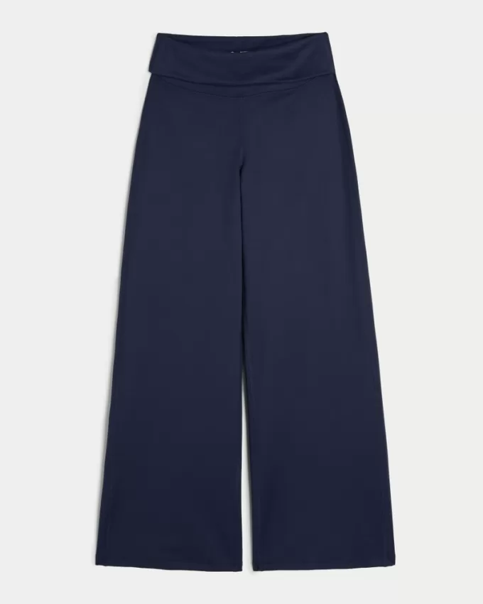 Gilly Hicks Active Recharge Wide-Leg Foldover Waist Pants,Gilly Hicks Active Recharge Wide-Leg Foldover Waist Pants Gilly Hicks Active Recharge Wide-Leg Foldover Waist Pants,Gilly Hicks Active Recharge Wide-Leg Foldover Waist Pants