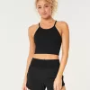 Gilly Hicks Active Ribbed Seamless Fabric High-Neck Tank,Gilly Hicks Active Ribbed Seamless Fabric High-Neck Tank