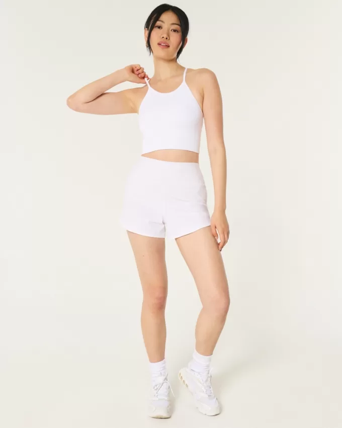 Gilly Hicks Active Ribbed Seamless Fabric High-Neck Tank,Gilly Hicks Active Ribbed Seamless Fabric High-Neck Tank