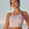 Gilly Hicks Active Ribbed Seamless Fabric High-Neck Tank,Gilly Hicks Active Ribbed Seamless Fabric High-Neck Tank