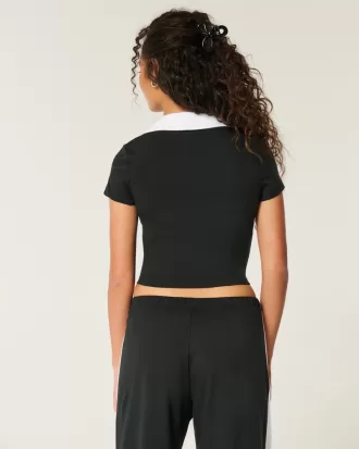 Gilly Hicks Active Short-Sleeve Polo,Gilly Hicks Active Short-Sleeve Polo