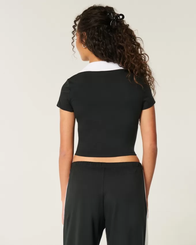Gilly Hicks Active Short-Sleeve Polo,Gilly Hicks Active Short-Sleeve Polo