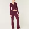 Gilly Hicks Cozy Sweater-Knit Foldover Waist Boot Pants,Gilly Hicks Cozy Sweater-Knit Foldover Waist Boot Pants