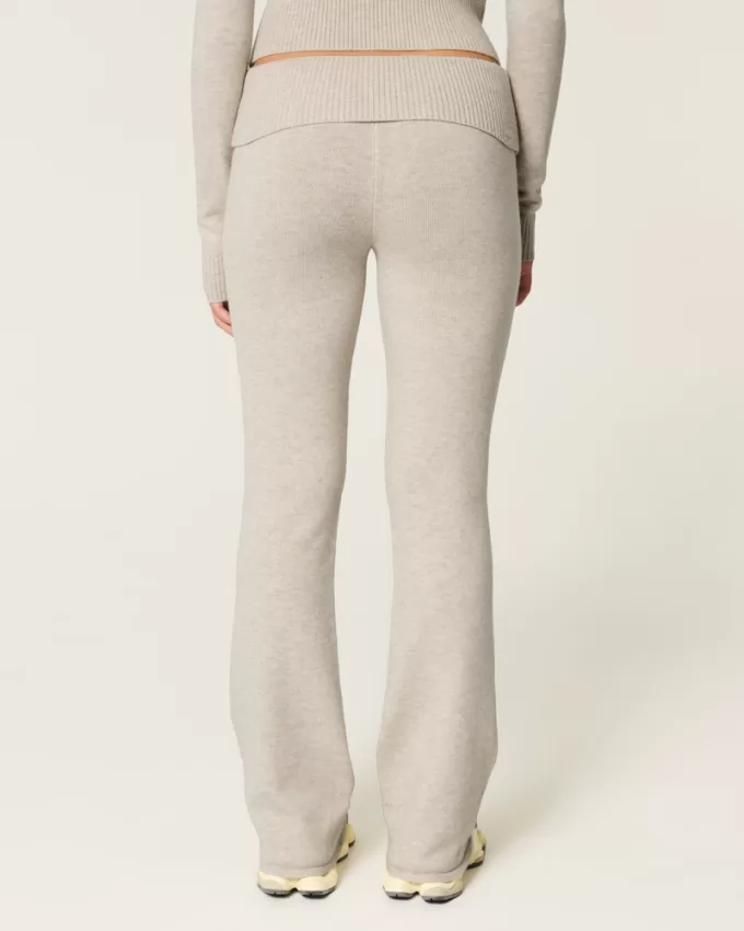 Gilly Hicks Cozy Sweater-Knit Foldover Waist Boot Pants,Gilly Hicks Cozy Sweater-Knit Foldover Waist Boot Pants