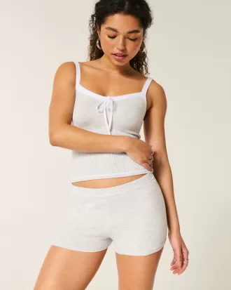 Gilly Hicks Cozy Sweater-Knit Shorts,Gilly Hicks Cozy Sweater-Knit Shorts