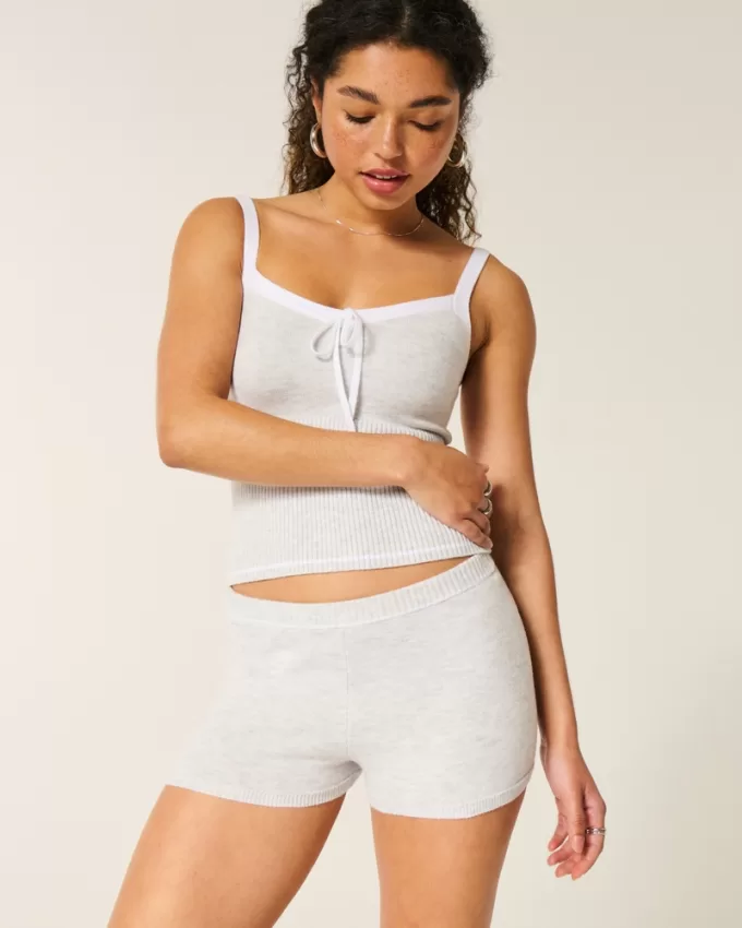 Gilly Hicks Cozy Sweater-Knit Shorts,Gilly Hicks Cozy Sweater-Knit Shorts