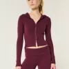 Gilly Hicks Cozy Sweater-Knit Zip-Up Hoodie,Gilly Hicks Cozy Sweater-Knit Zip-Up Hoodie