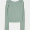 Gilly Hicks Cozy Waffle Boat-Neck Top,Gilly Hicks Cozy Waffle Boat-Neck Top
