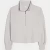 Gilly Hicks Cozy Waffle Quarter-Zip Top,Gilly Hicks Cozy Waffle Quarter-Zip Top