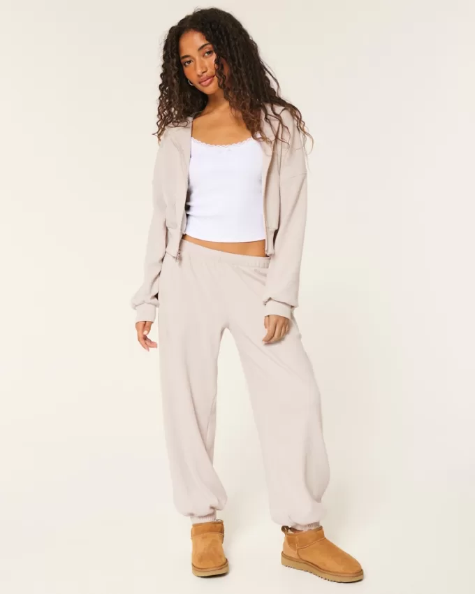 Gilly Hicks Cozy Waffle Zip-Up Hoodie,Gilly Hicks Cozy Waffle Zip-Up Hoodie