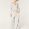 Gilly Hicks Cozy Waffle Zip-Up Hoodie,Gilly Hicks Cozy Waffle Zip-Up Hoodie