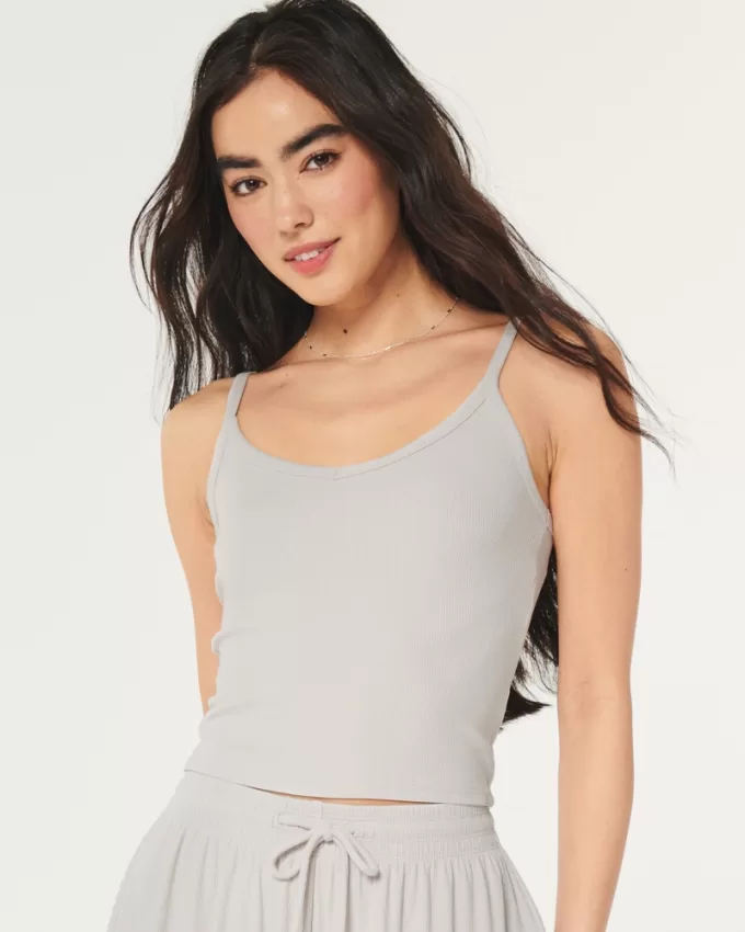 Gilly Hicks Jersey Rib Plunge Tank,Gilly Hicks Jersey Rib Plunge Tank