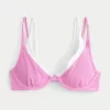 Gilly Hicks Layered Ribbed Underwire Bikini Top,Gilly Hicks Layered Ribbed Underwire Bikini Top