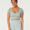 Gilly Hicks Ribbed Seamless Fabric Scoop Top,Gilly Hicks Ribbed Seamless Fabric Scoop Top