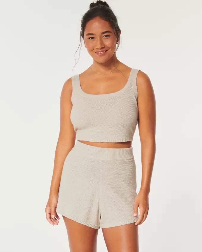 Gilly Hicks Sweater-Knit Shorts,Gilly Hicks Sweater-Knit Shorts Gilly Hicks Sweater-Knit Shorts,Gilly Hicks Sweater-Knit Shorts