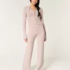 Gilly Hicks Sweater-Knit Straight Pants,Gilly Hicks Sweater-Knit Straight Pants