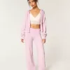 Gilly Hicks Sweater-Knit Straight Pants,Gilly Hicks Sweater-Knit Straight Pants