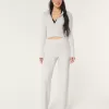 Gilly Hicks Sweater-Knit Straight Pants,Gilly Hicks Sweater-Knit Straight Pants