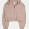 Gilly Hicks Sweater-Knit Zip-Up Hoodie,Gilly Hicks Sweater-Knit Zip-Up Hoodie