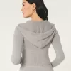 Gilly Hicks Sweater-Knit Zip-Up Hoodie,Gilly Hicks Sweater-Knit Zip-Up Hoodie