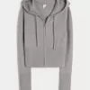 Gilly Hicks Sweater-Knit Zip-Up Hoodie,Gilly Hicks Sweater-Knit Zip-Up Hoodie