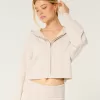 Gilly Hicks Sweater-Knit Zip-Up Hoodie,Gilly Hicks Sweater-Knit Zip-Up Hoodie