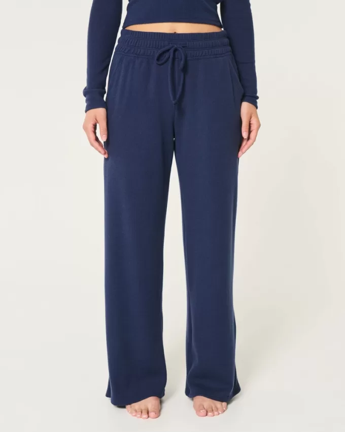 Gilly Hicks Waffle Wide-Leg Pants,Gilly Hicks Waffle Wide-Leg Pants Gilly Hicks Waffle Wide-Leg Pants,Gilly Hicks Waffle Wide-Leg Pants